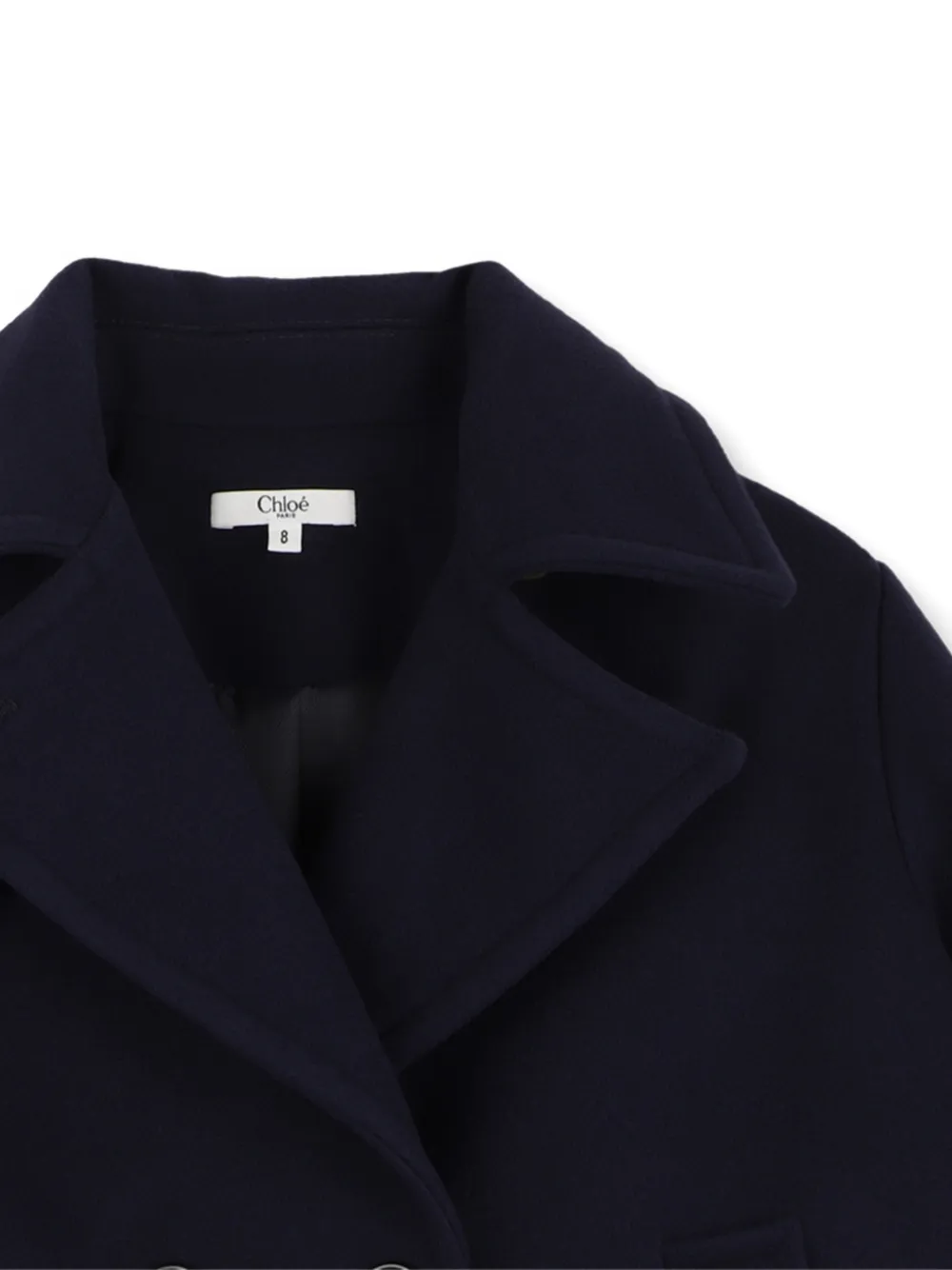 Chloé Kids Sailorjas met dubbele rij knopen Blauw