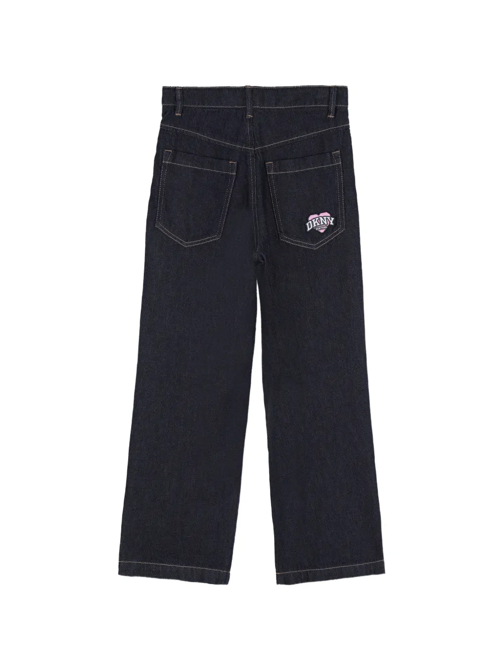 Dkny Kids Jeans met wijde pijpen Blauw