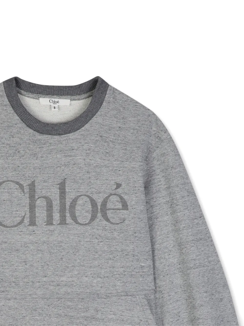 Chloé Kids Jurk met logoprint Grijs