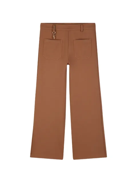 Chloé Kids padlock-detail patch-pocket trousers