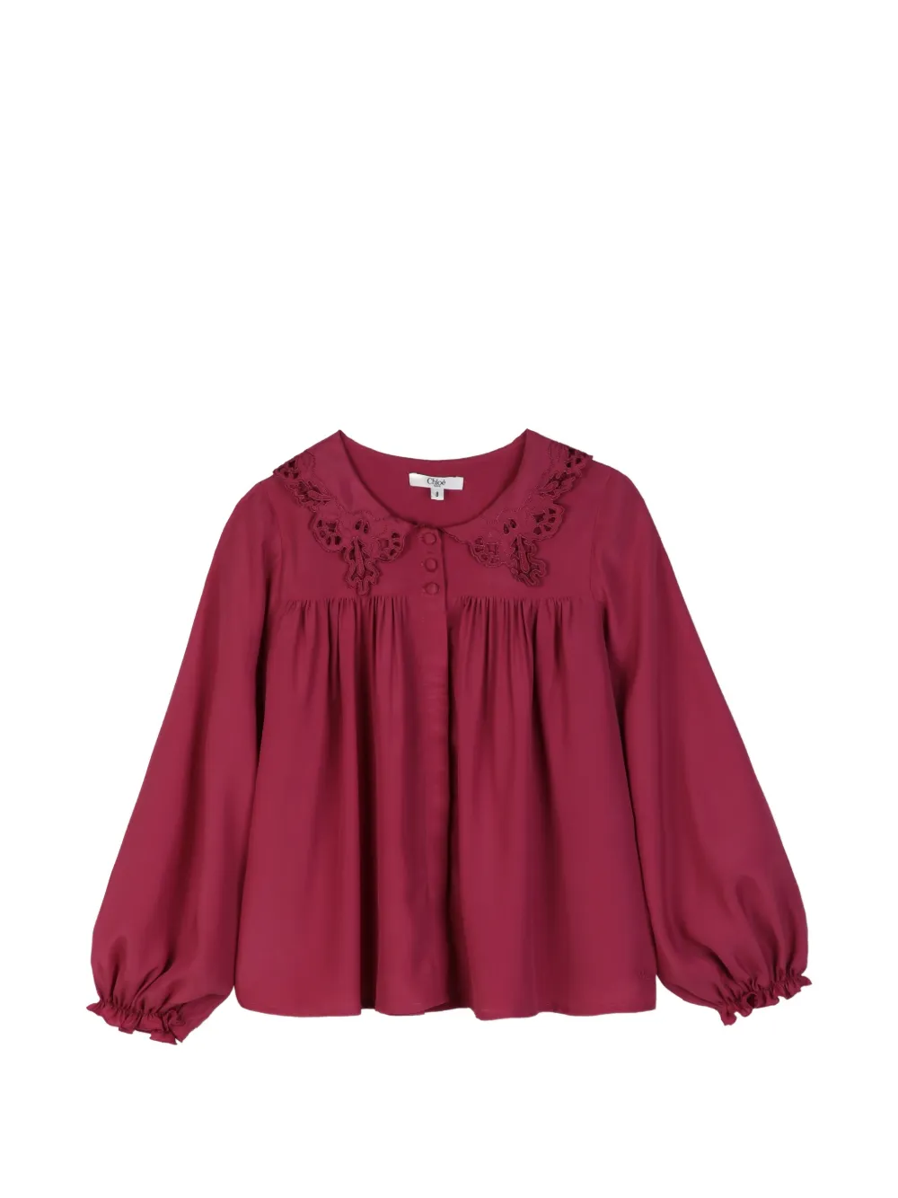 Chloé Kids Blusa in pizzo sangallo - Rosa