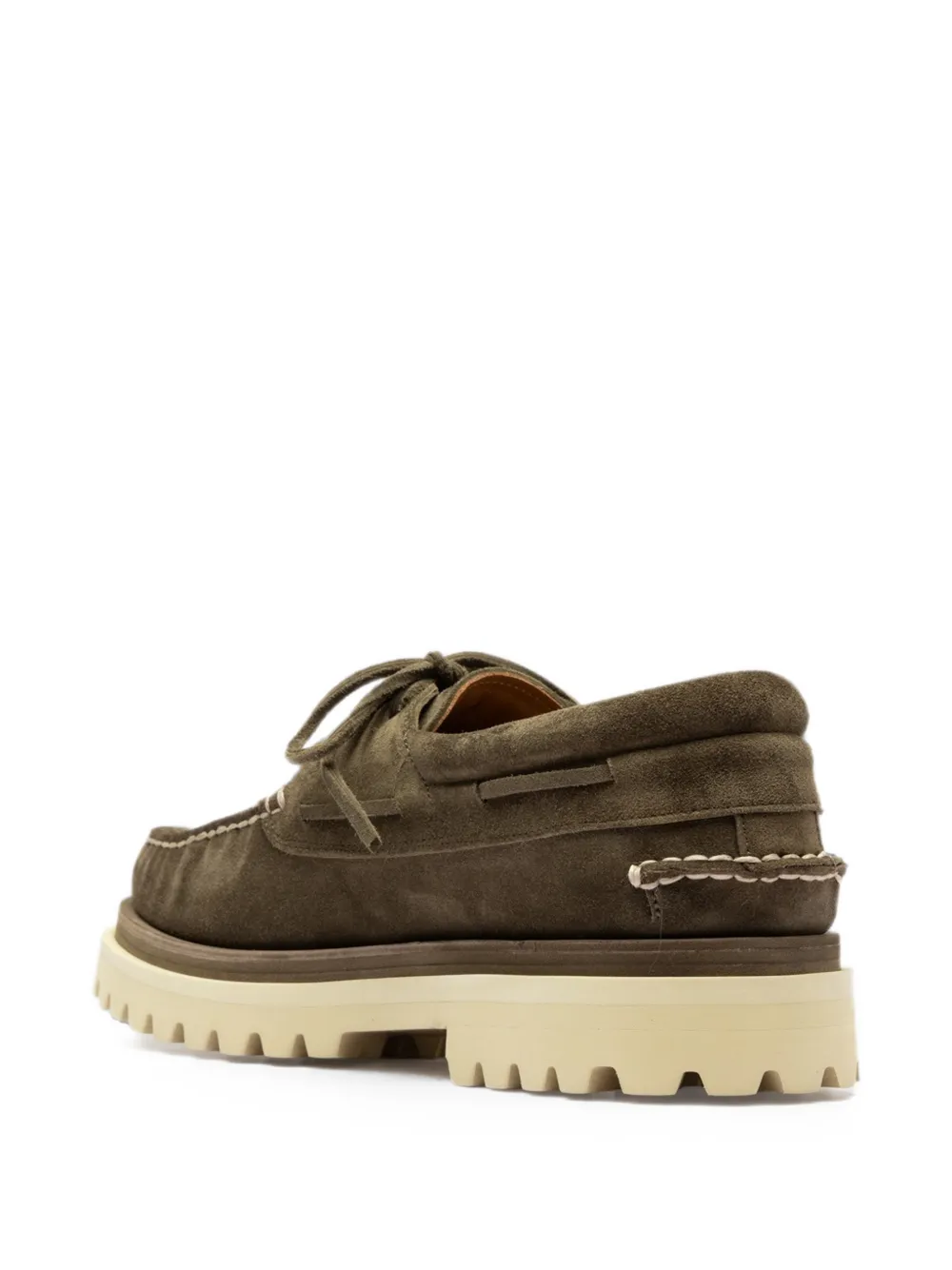 Officine Creative Heritage Papillon boat shoes Groen