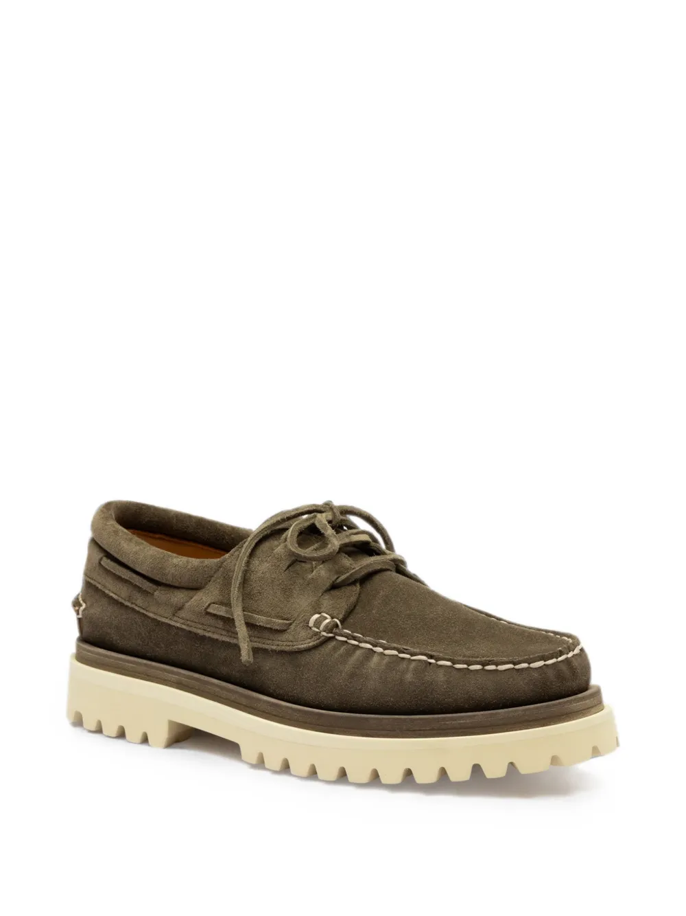Officine Creative Heritage Papillon boat shoes Groen