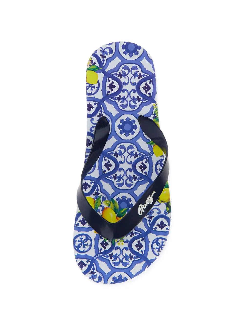 guess kids Teenslippers met print Blauw