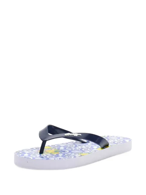 guess kids printed flip flops