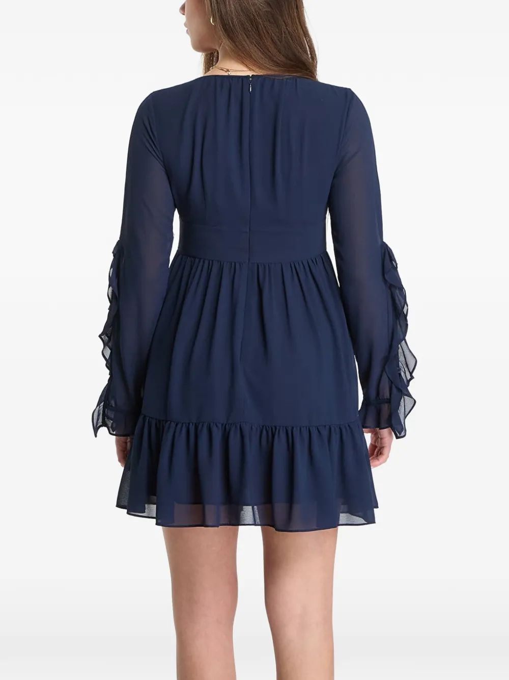 Michael Kors Mini-jurk met ruches Blauw