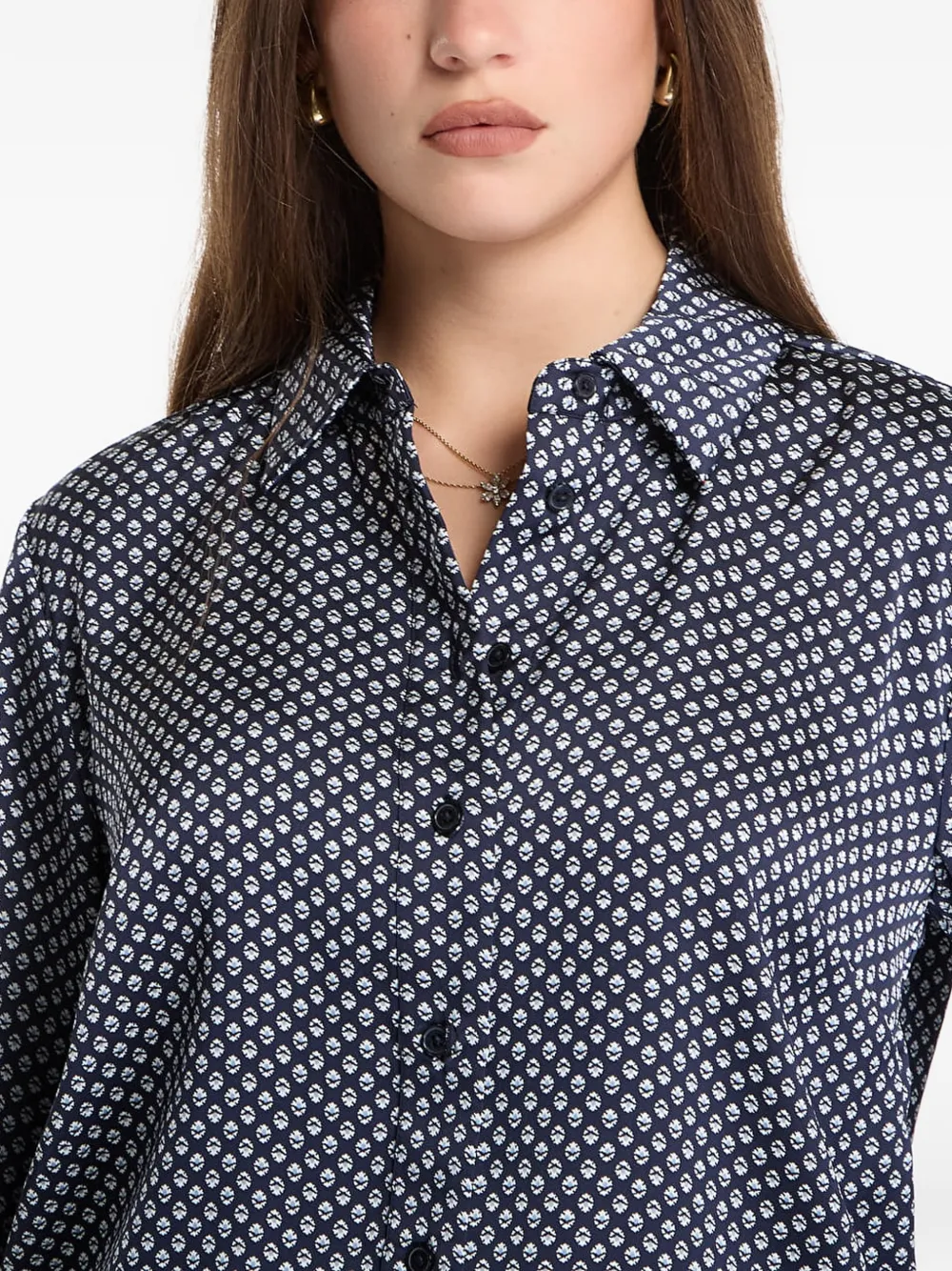 Michael Kors Shirt met lange mouwen Blauw