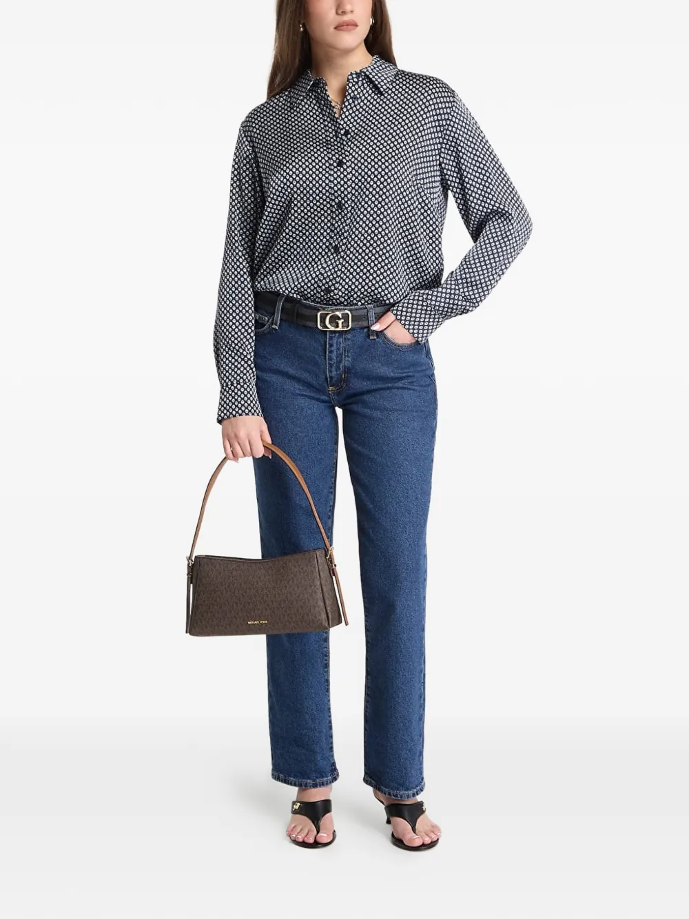Michael Kors Shirt met lange mouwen Blauw