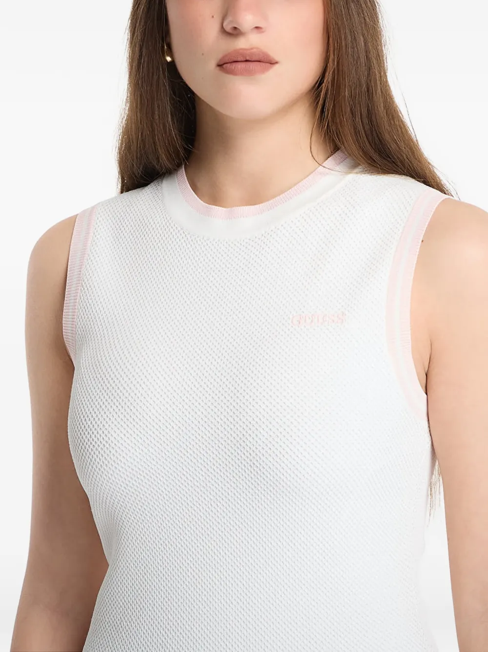 GUESS USA Mouwloze mini-jurk Wit