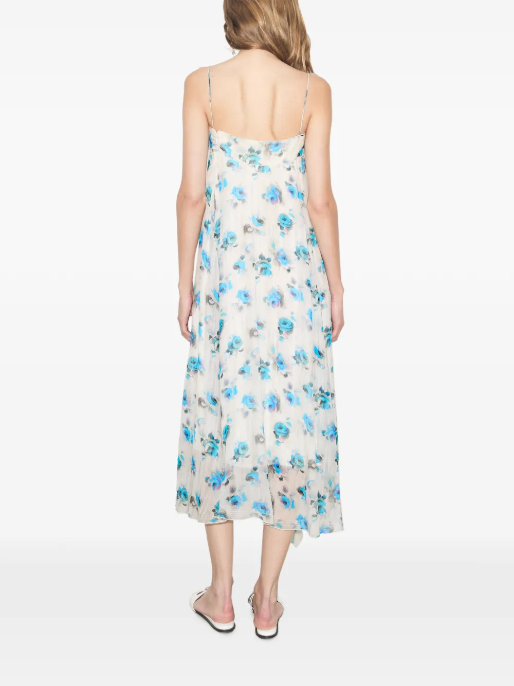 Tory Burch Jurk met bloemenprint Beige