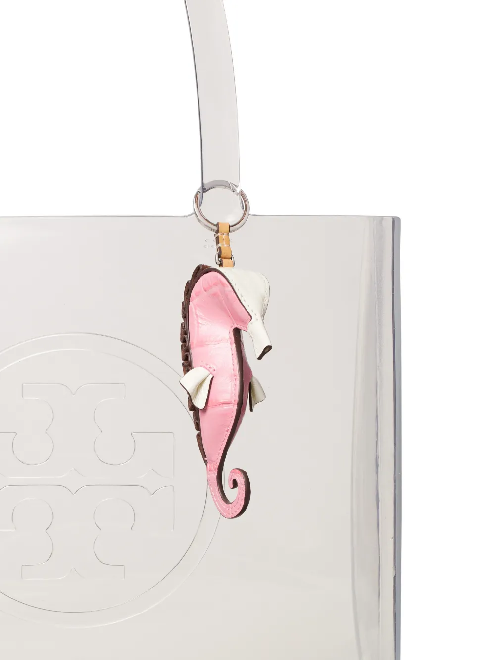 Tory Burch Tassenbedel met zeepaard Roze
