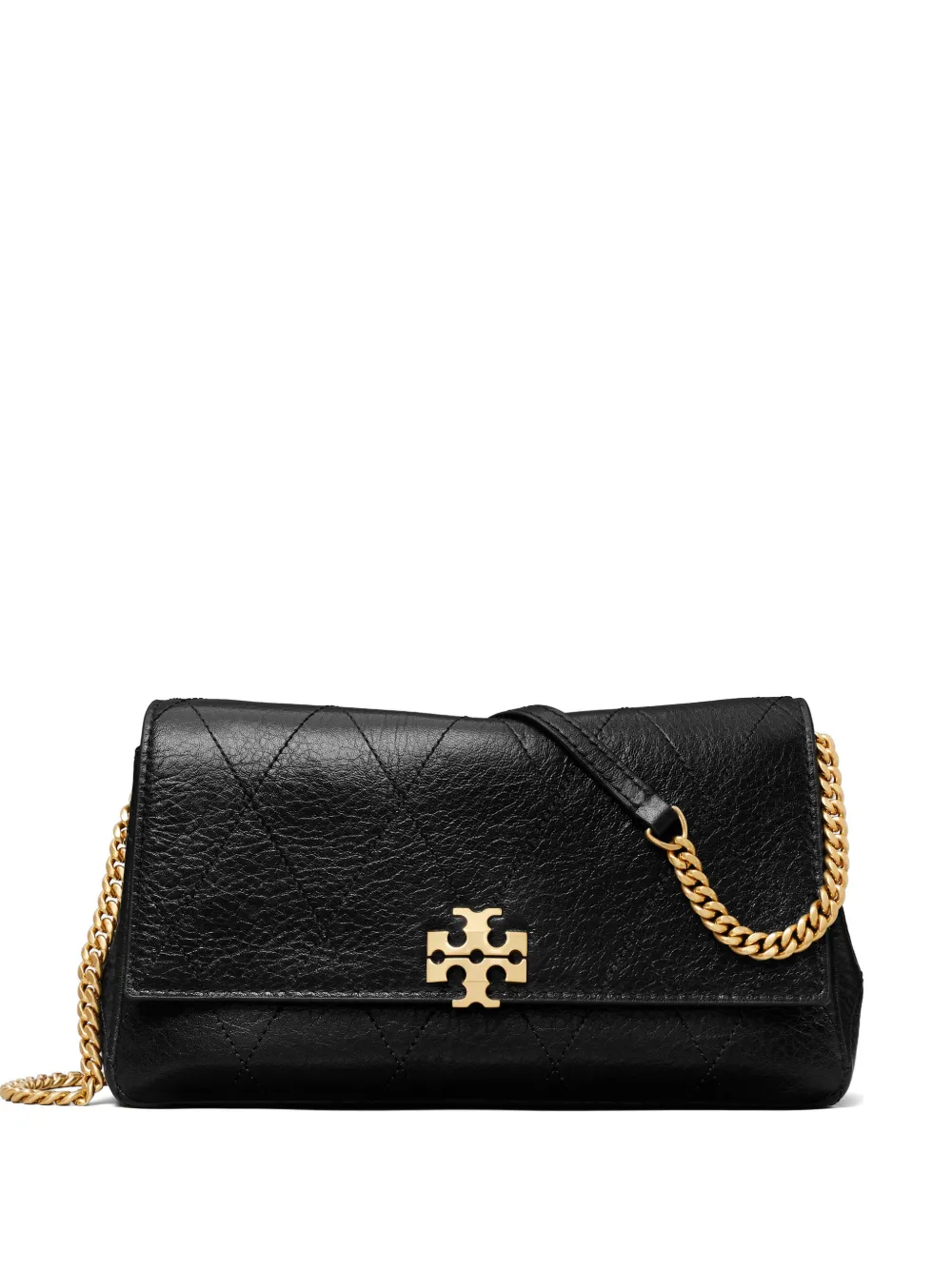 Tory Burch Borsa a tracolla Charlie trapuntata con catena - Nero