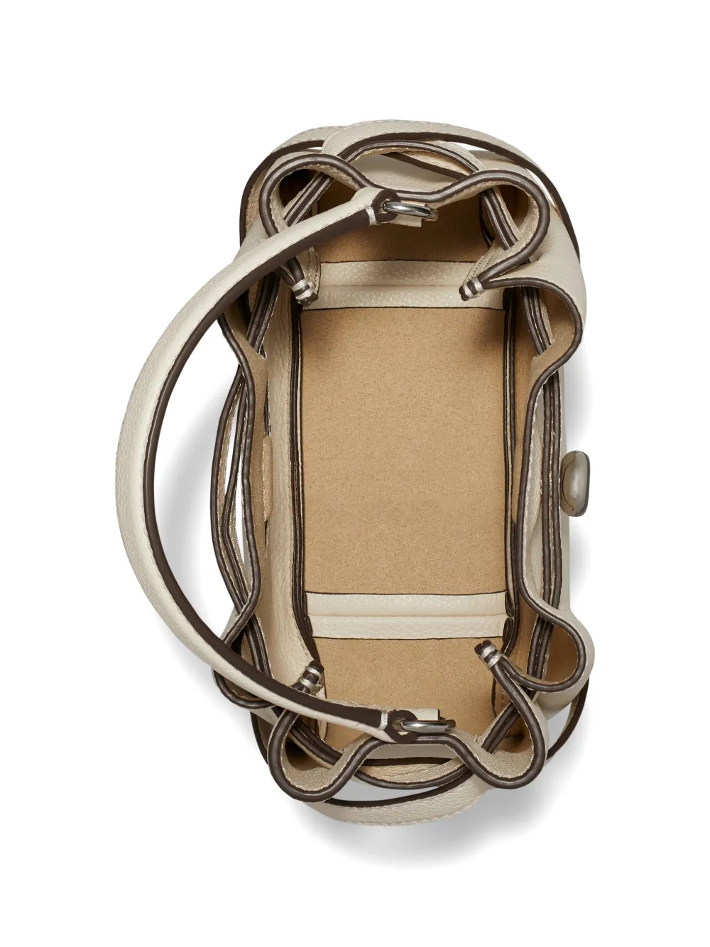 Tory Burch Romy mini bucket-tas Beige