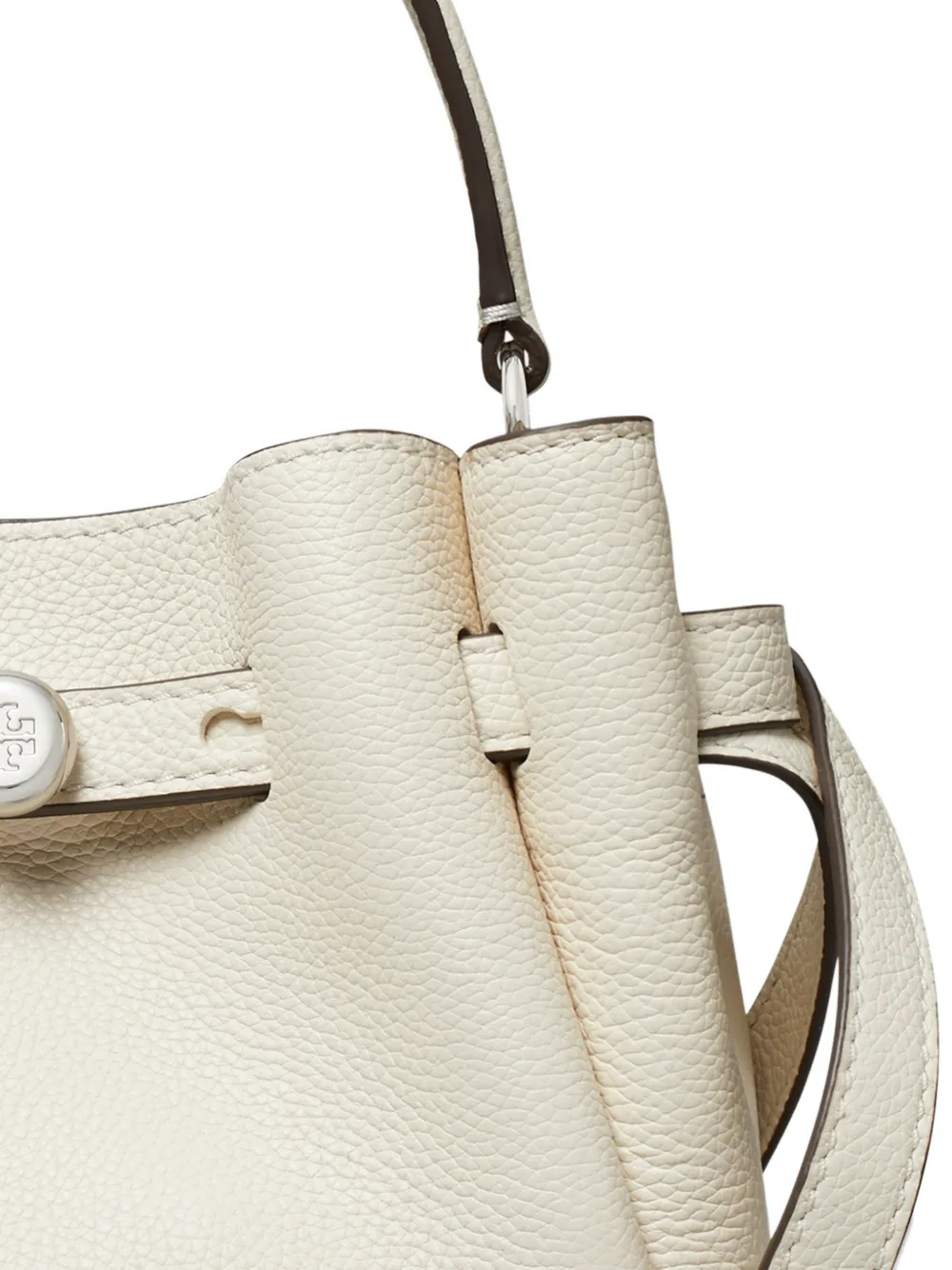 Tory Burch Romy mini bucket-tas Beige