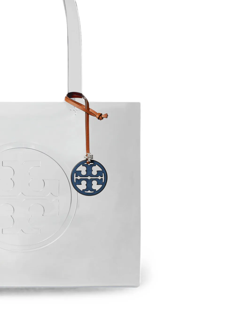 Tory Burch Miller tassenbedel met logo Blauw