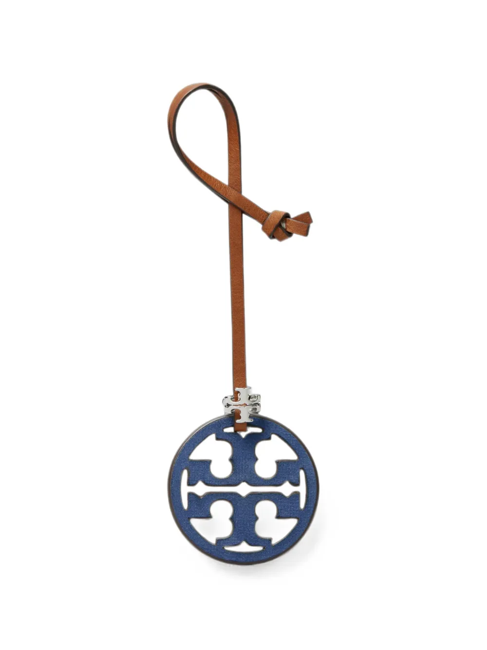 Tory Burch Miller logo bag charm - Blu