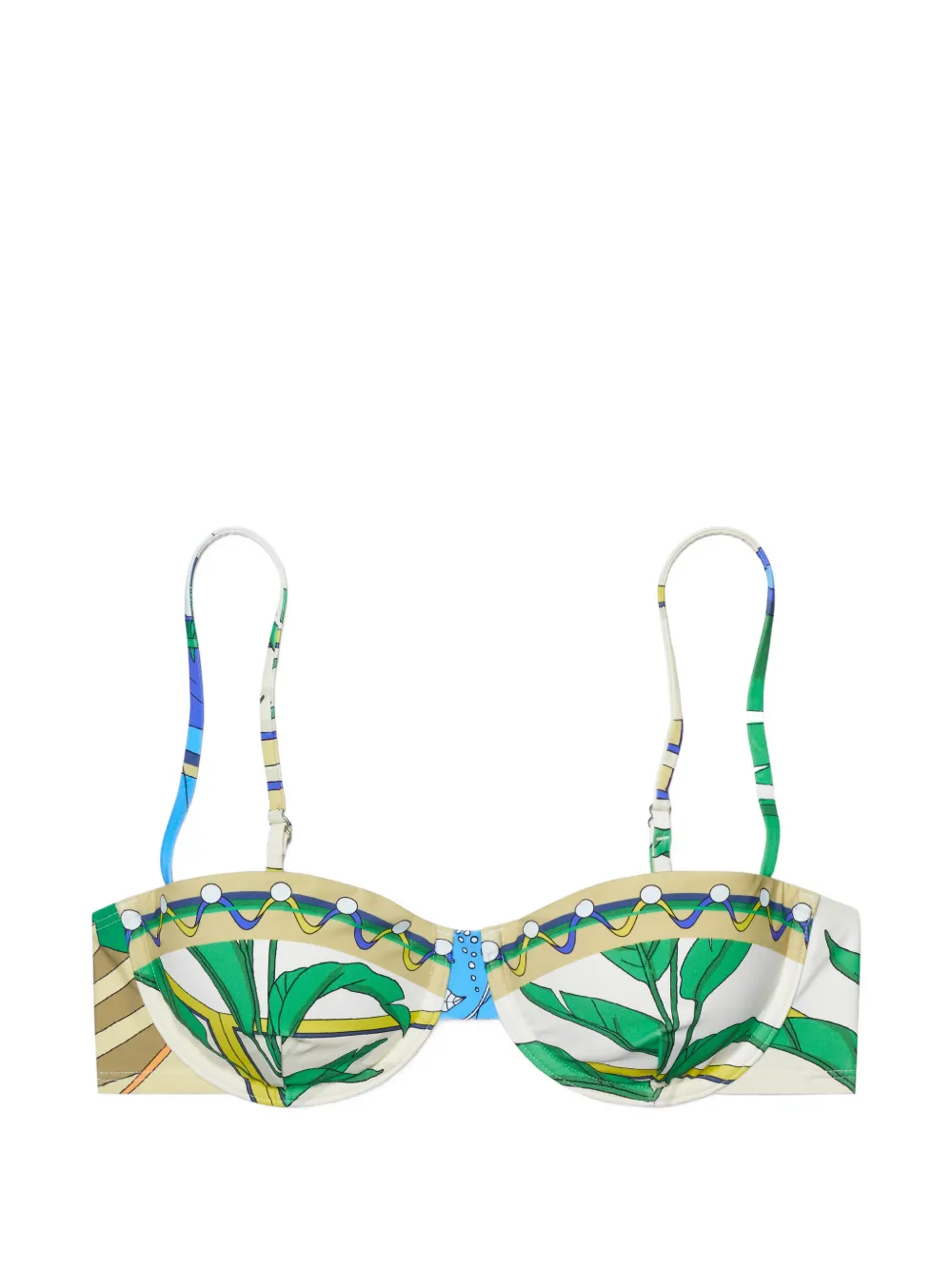 Tory Burch printed bikini top - Toni neutri