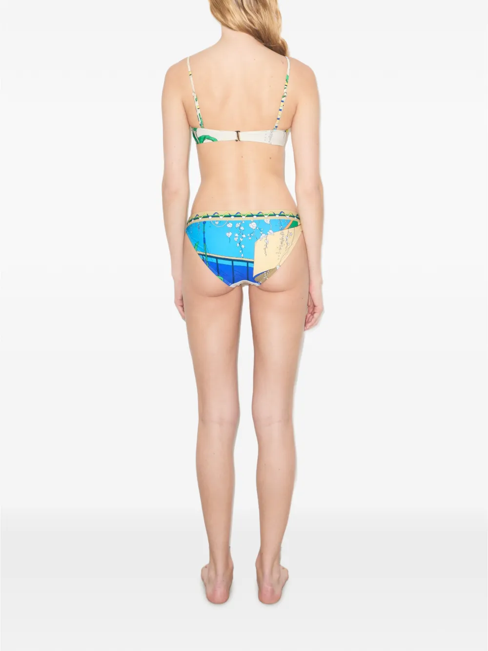 Tory Burch Bikinitop met print Beige