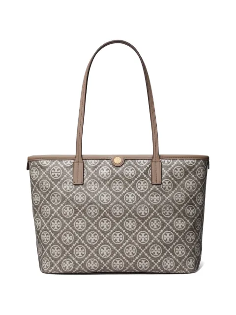 Tory Burch tote T Monogram pequeña con cierre