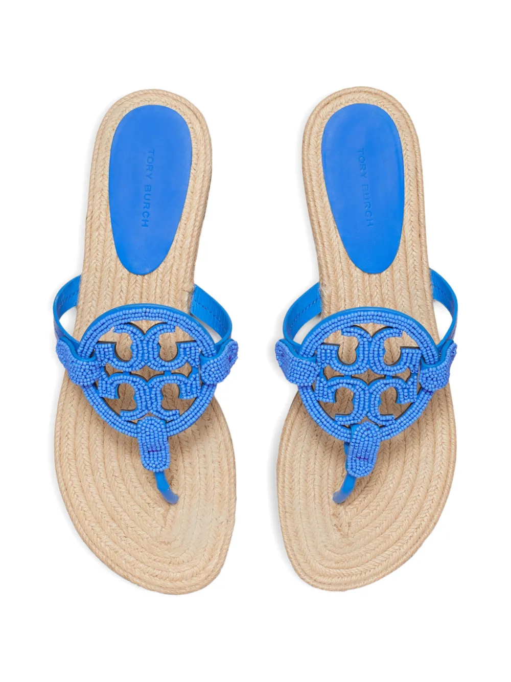 Tory Burch Miller kralen espadrilles Blauw