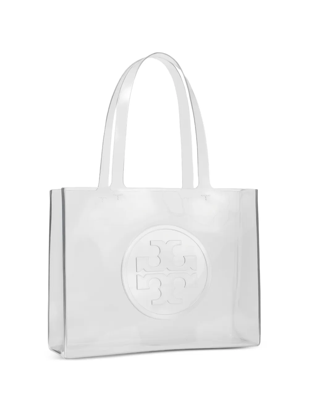 Tory Burch Kleine Ella doorzichtige shopper Wit