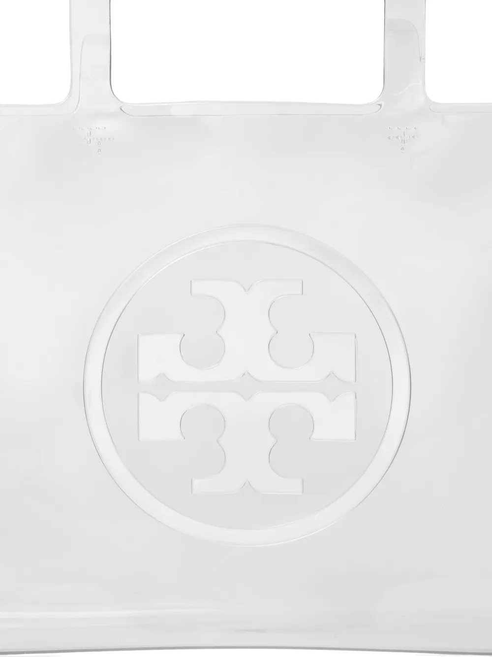 Tory Burch Kleine Ella doorzichtige shopper Wit