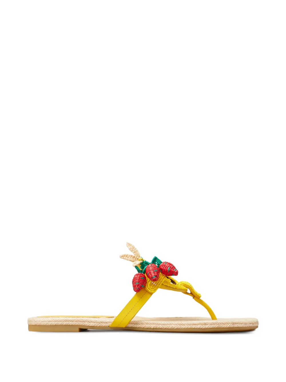 Tory Burch Miller espadrilles met kralen Geel