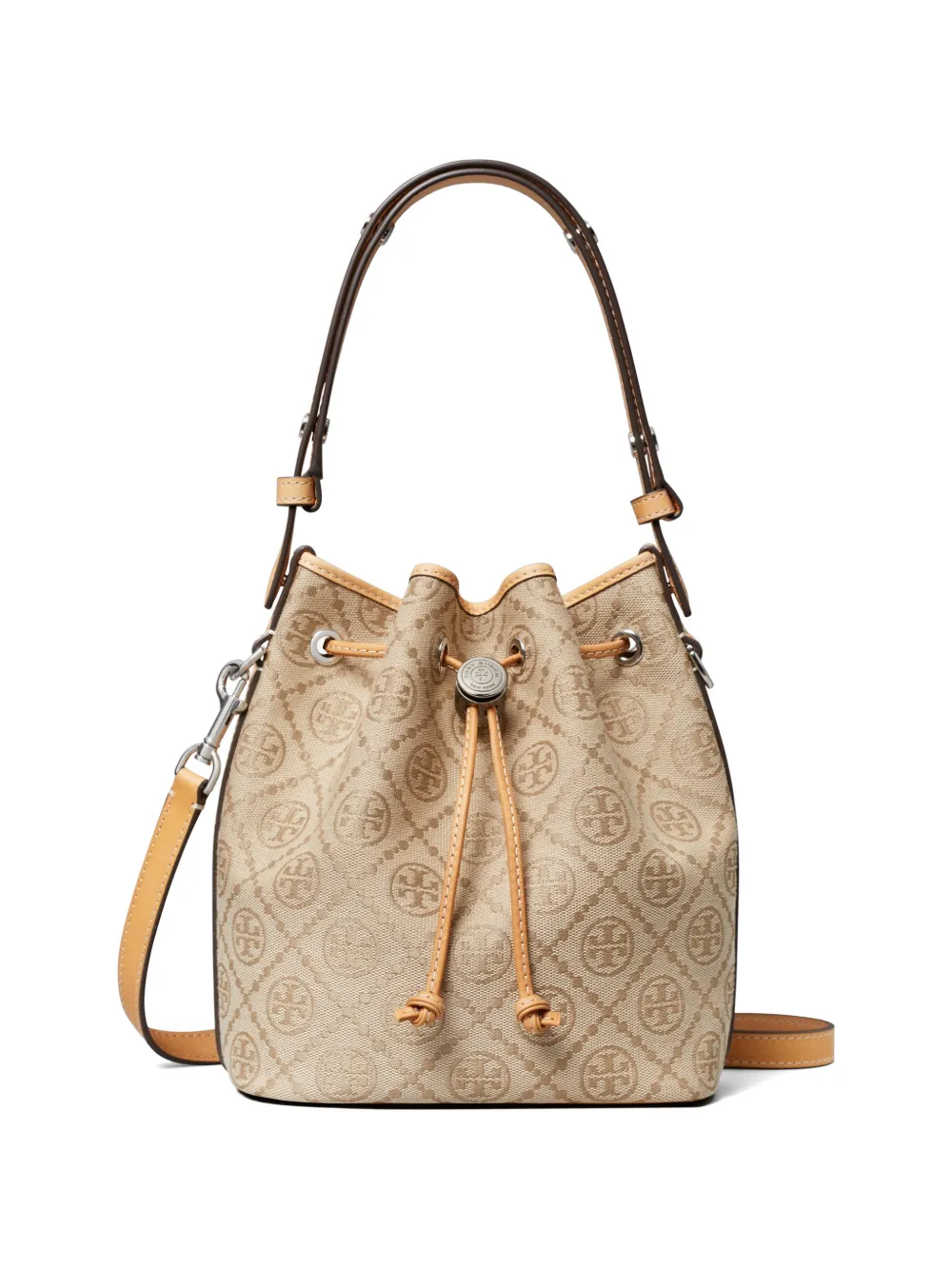 Tory Burch Borsa a secchiello T Monogram - Toni neutri