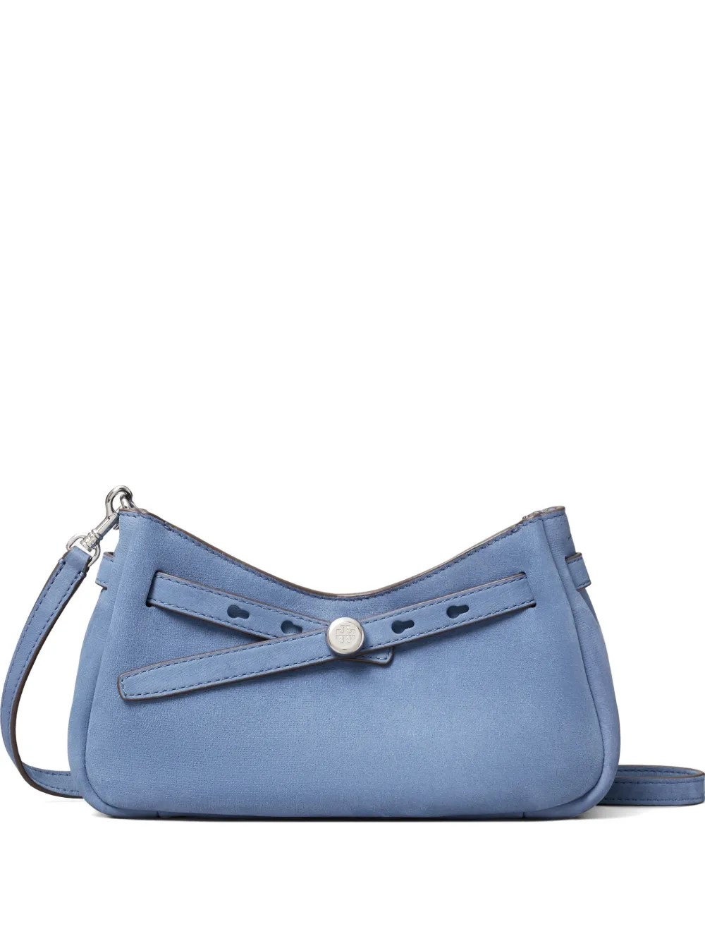 Tory Burch Romy nubuck zip-top crossbody bag - Blu