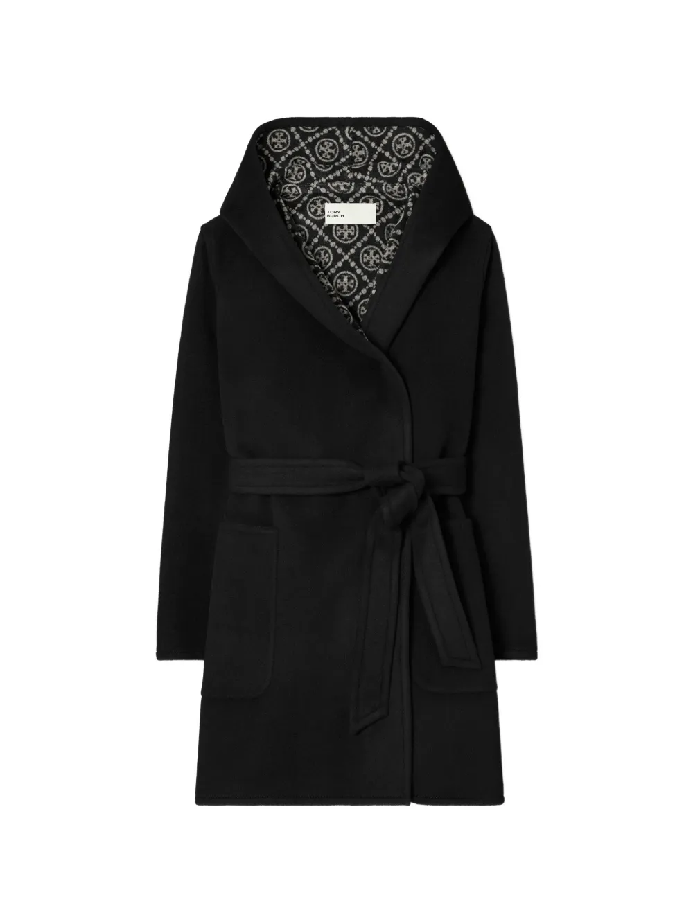 Tory Burch Mantel mit Kapuze - Schwarz