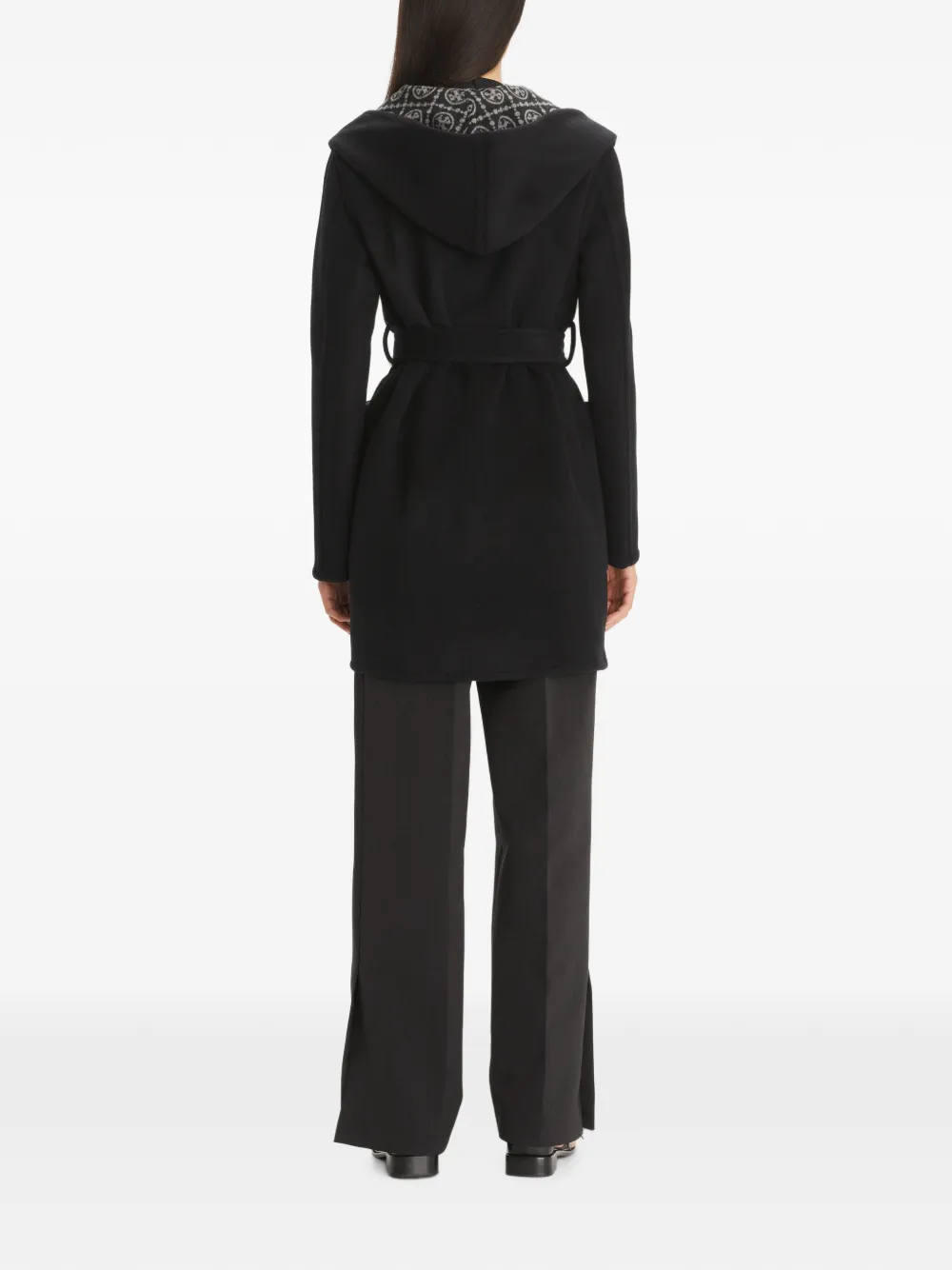 Tory Burch Wollen jas met capuchon Zwart