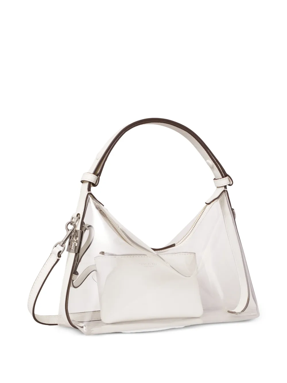 Tory Burch Mellow doorzichtige schoudertas Wit