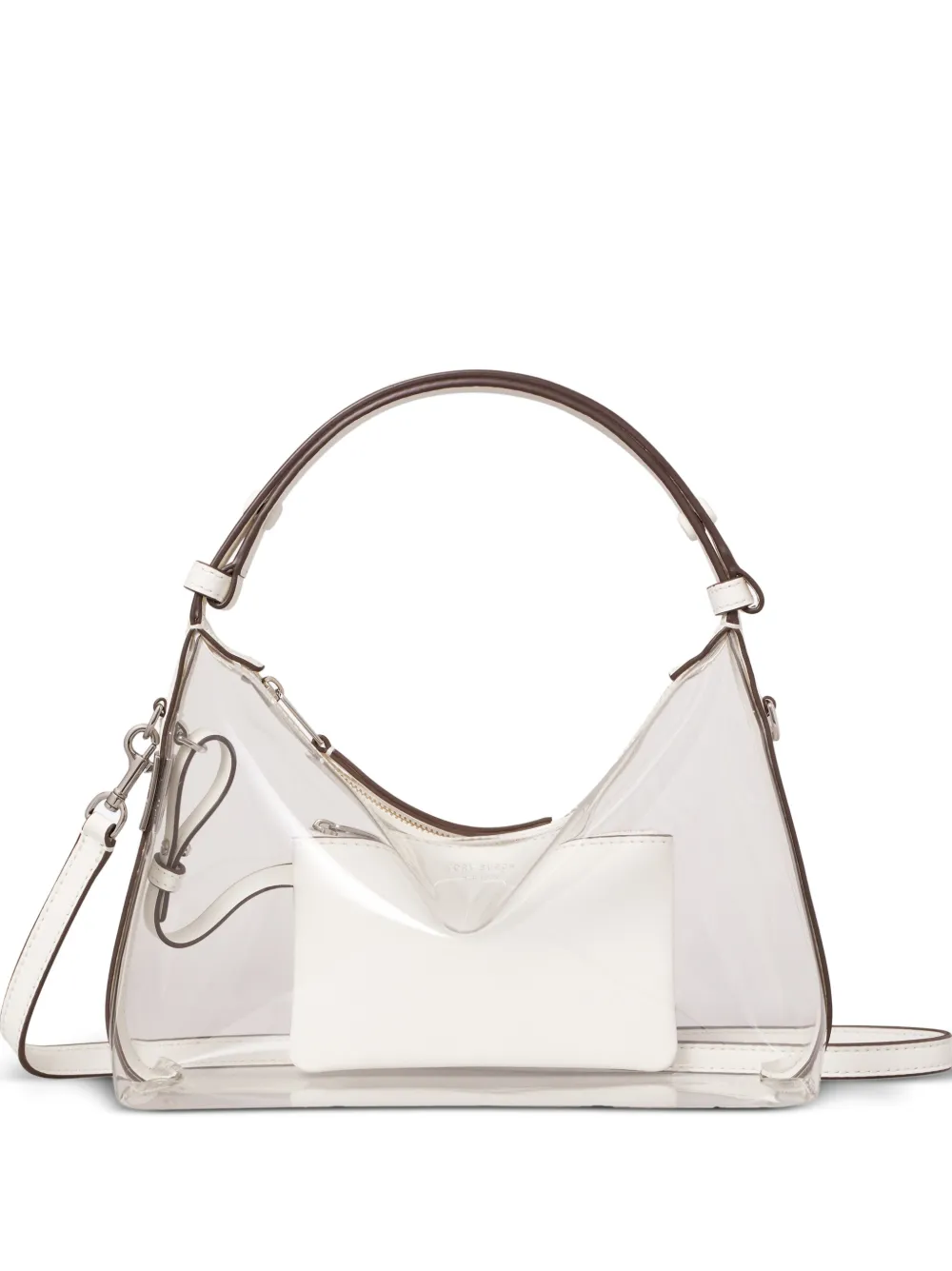 Tory Burch sac à bandoulière transparent et doux - Blanc