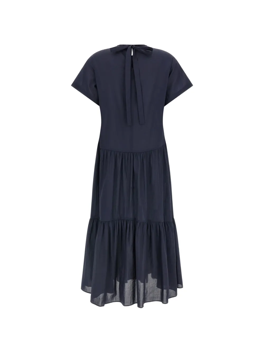  Weekend Max Mara Vestido Midi Alloro A Capas - Azul 