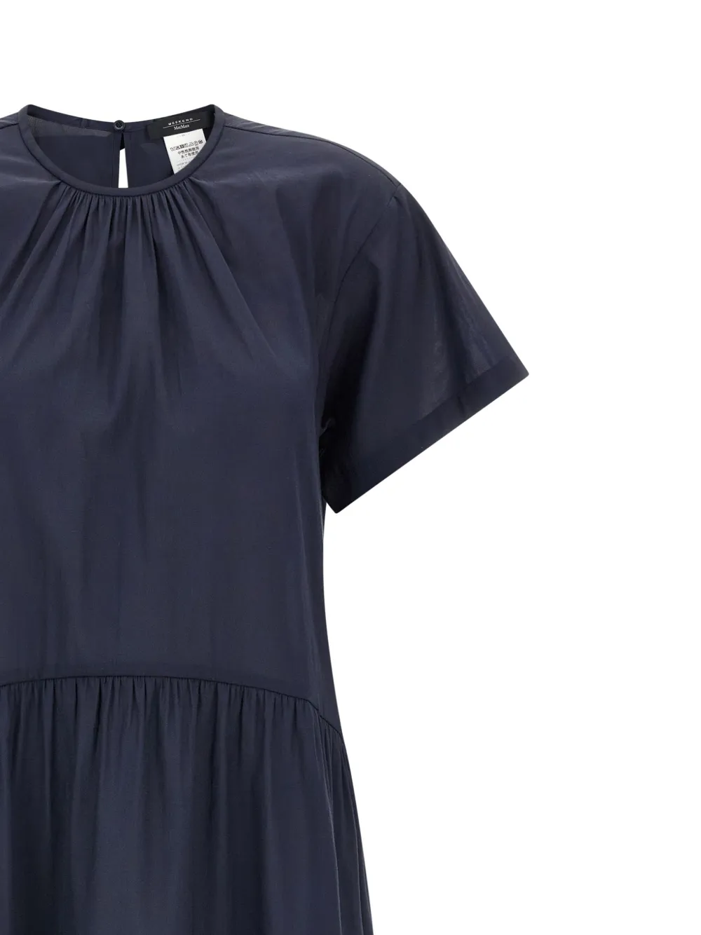  Weekend Max Mara Vestido Midi Alloro A Capas - Azul 