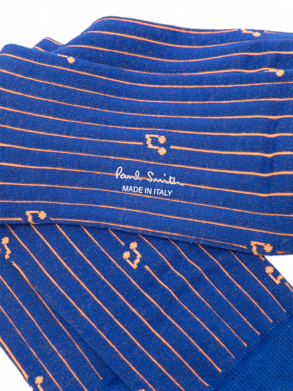 Paul Smith Sokken met krijtstreep en print Blauw