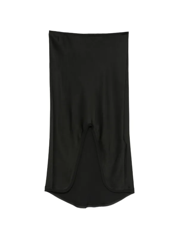 Victoria Beckham Split-detail Midi Skirt in Neutrals