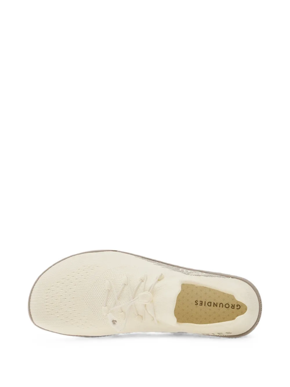 GROUNDS Sneakers met logoprint Wit