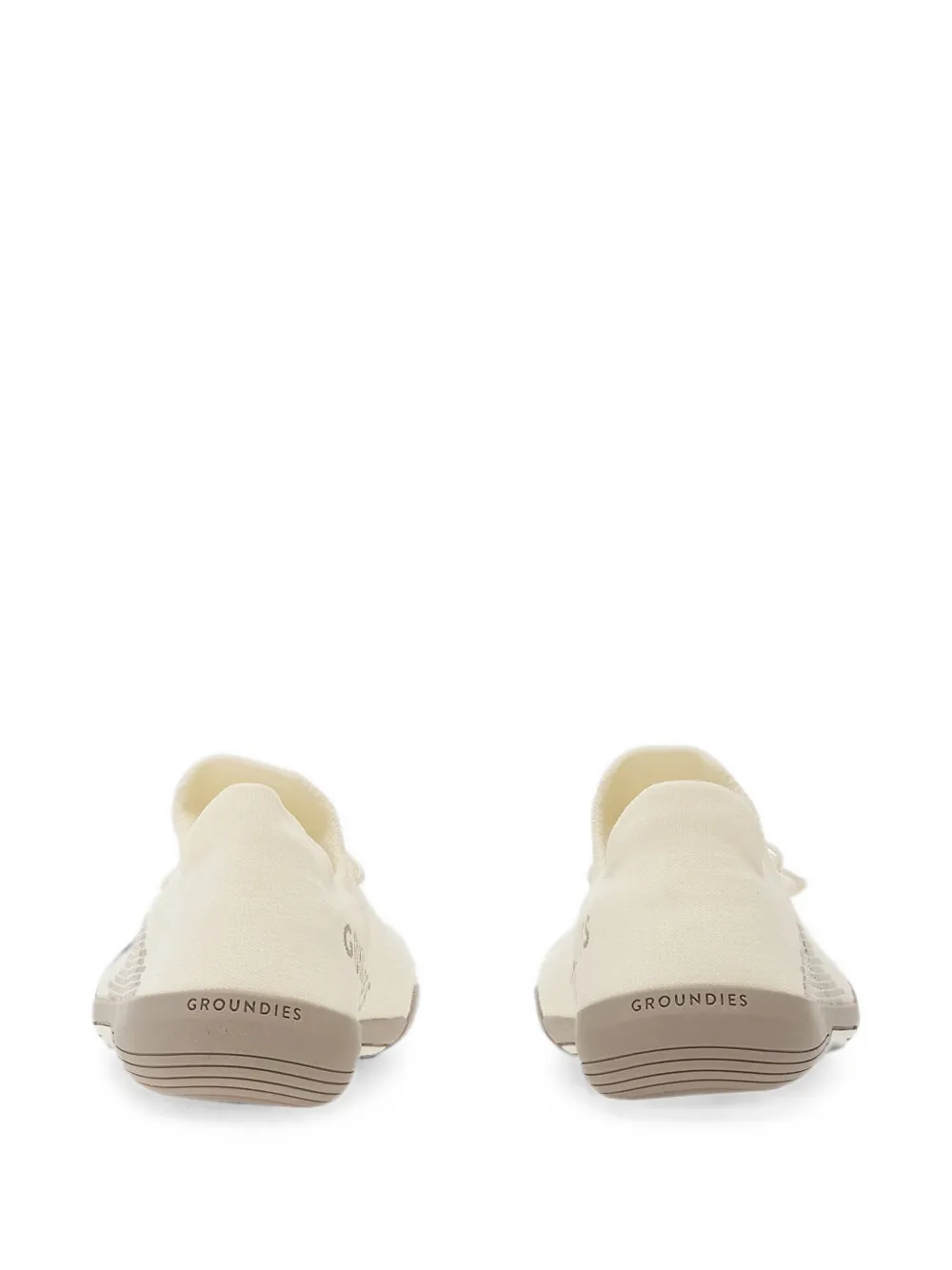 GROUNDS Sneakers met logoprint Wit
