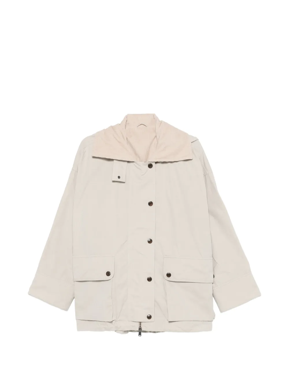 Brunello Cucinelli hooded coat - Nude