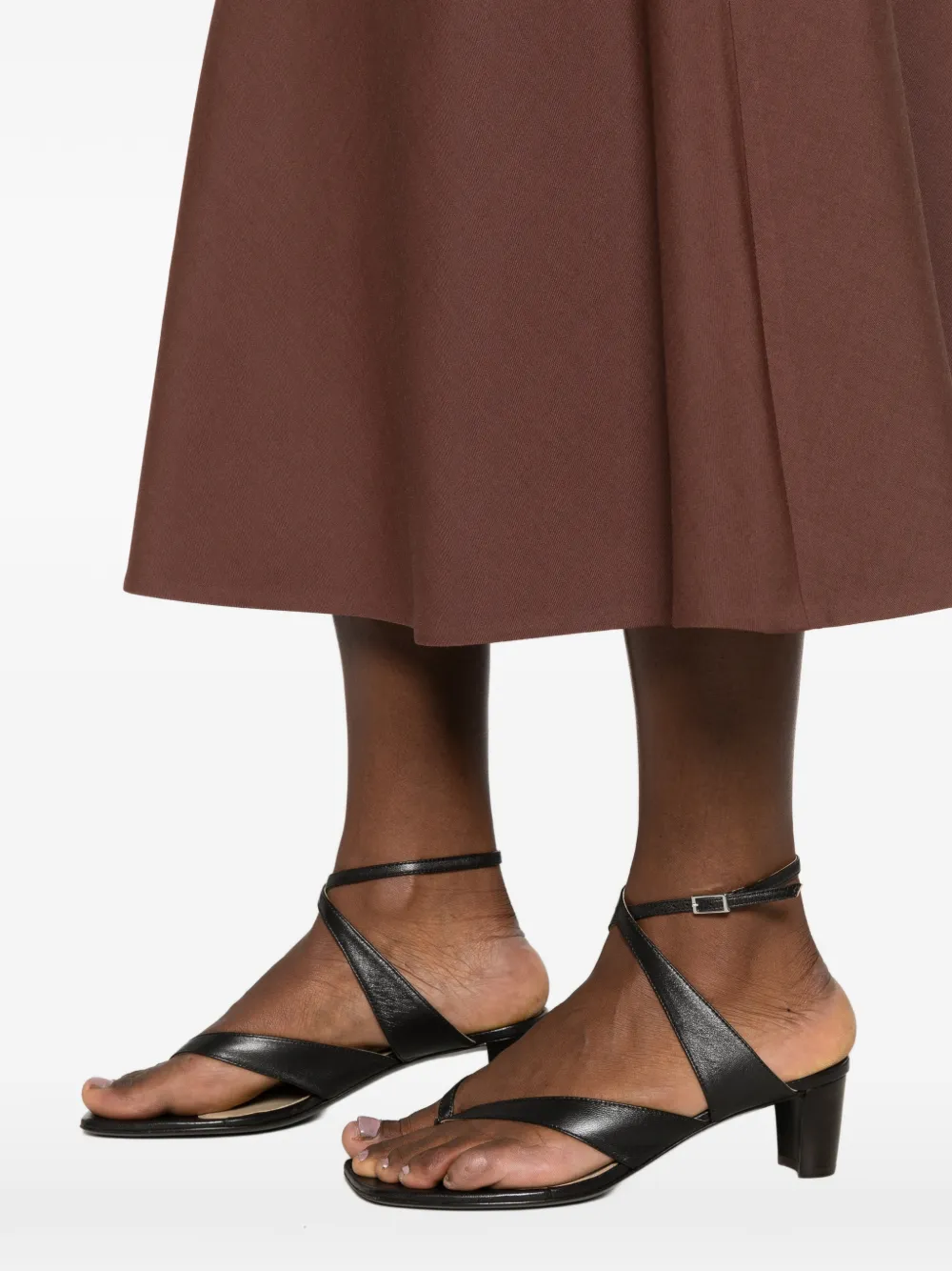 Brunello Cucinelli A-lijn rok met elastische taille Bruin