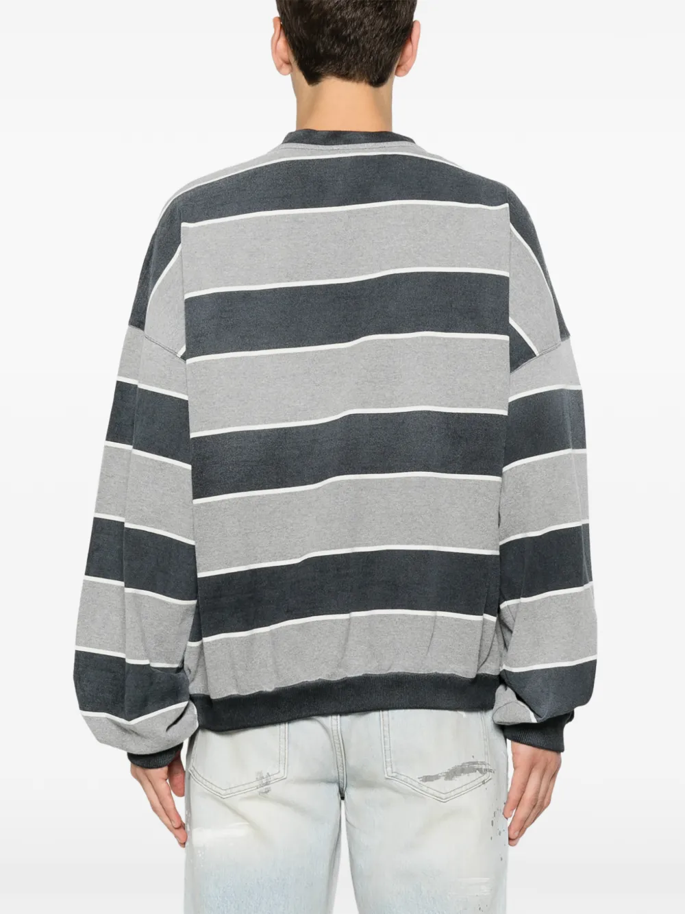 Represent California gestreepte sweater met lange mouwen Grijs