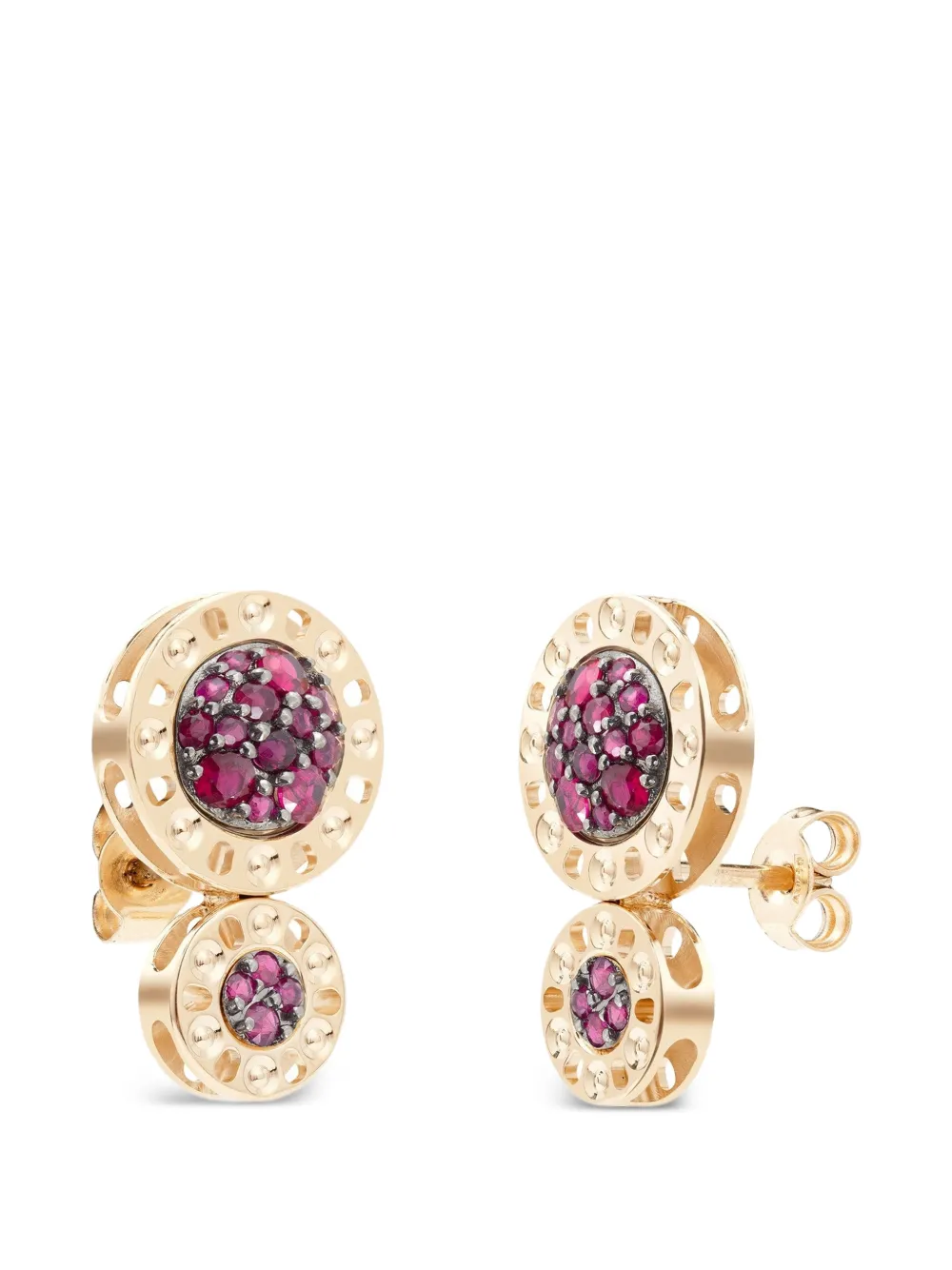 Officina Bernardi Senzatempo Essence ruby earrings - Oro