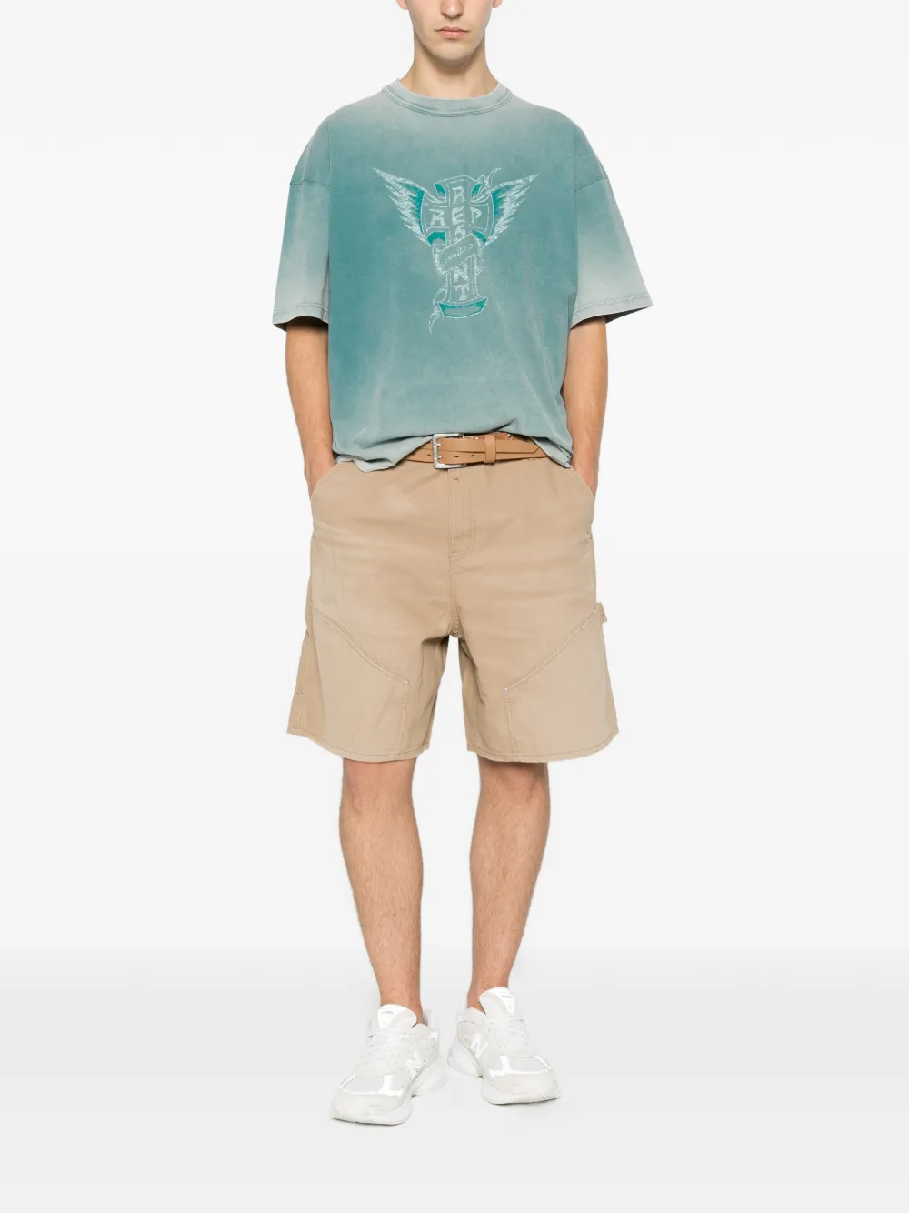 Represent Westside T-shirt met grafische print Blauw