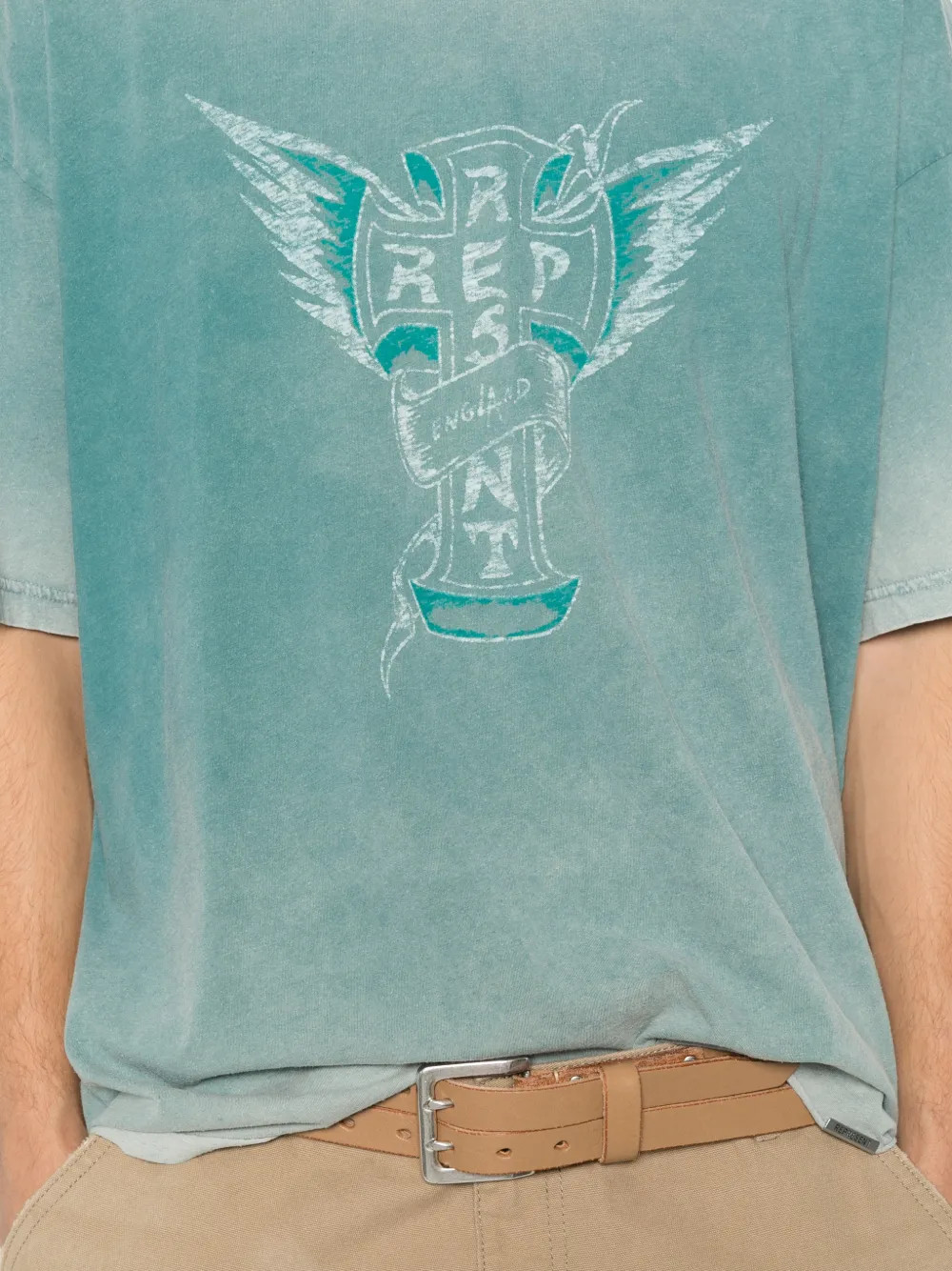 Represent Westside T-shirt met grafische print Blauw