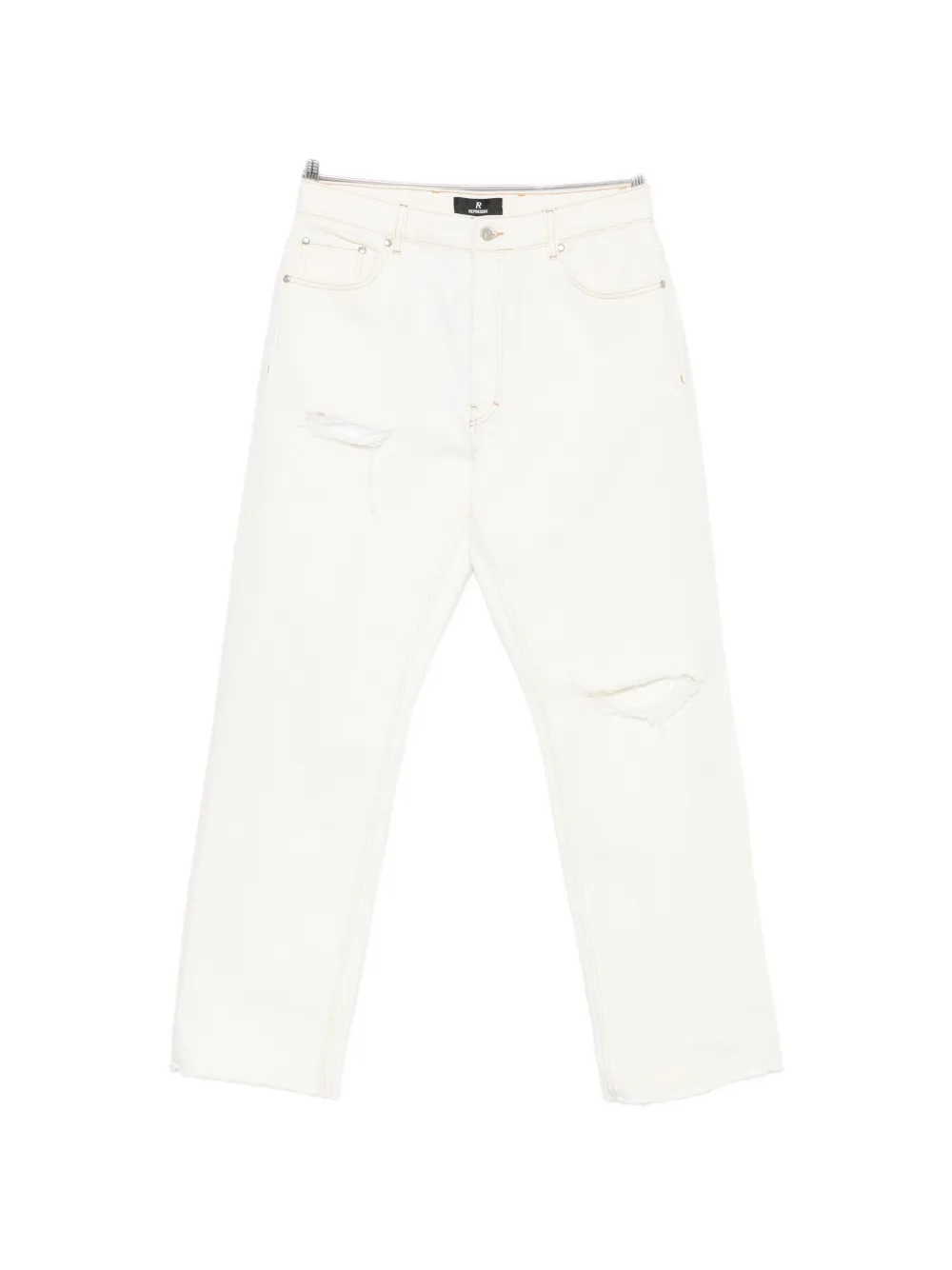 Represent Heaton distressed straight-leg jeans - Bianco