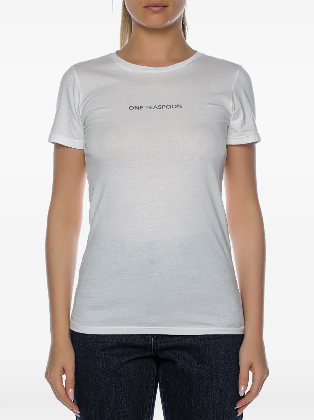 One Teaspoon logo-print T-shirt - Bianco