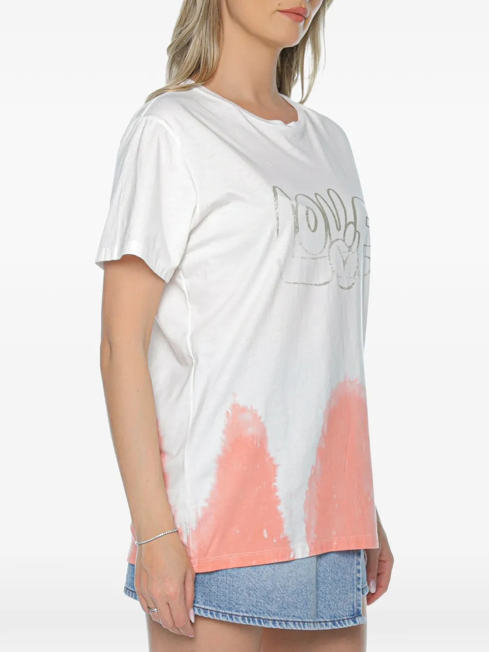  One Teaspoon Camiseta Con Logo Estampado - Blanco 