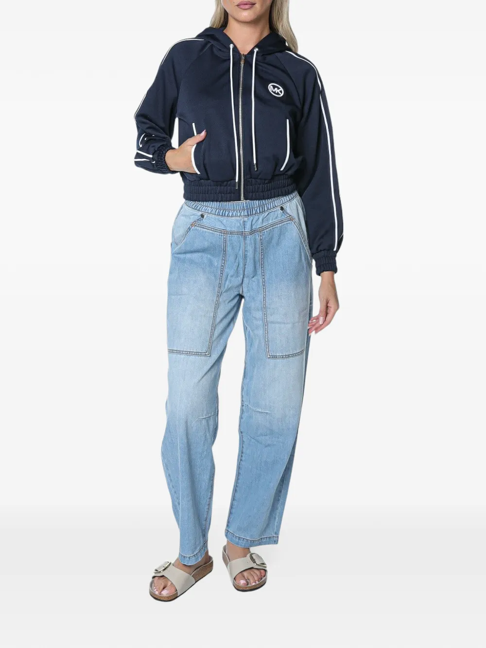 One Teaspoon Odyssey jeans met elastische taille Blauw