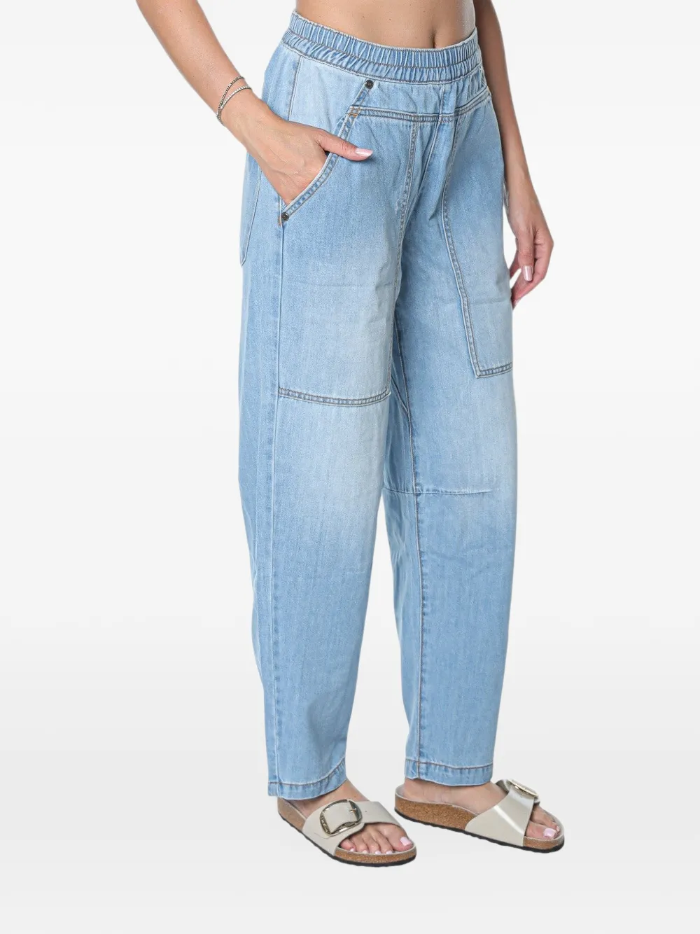 One Teaspoon Odyssey jeans met elastische taille Blauw